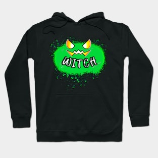 Witch Jack O Lantern Green Pumpkin Splat Quote Hoodie